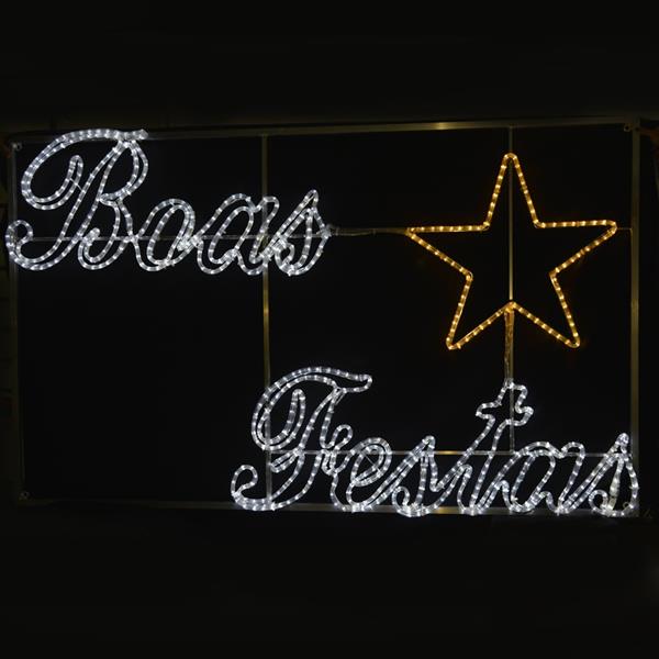 Painel Boas Festas Cordão Led Grande | Misterius